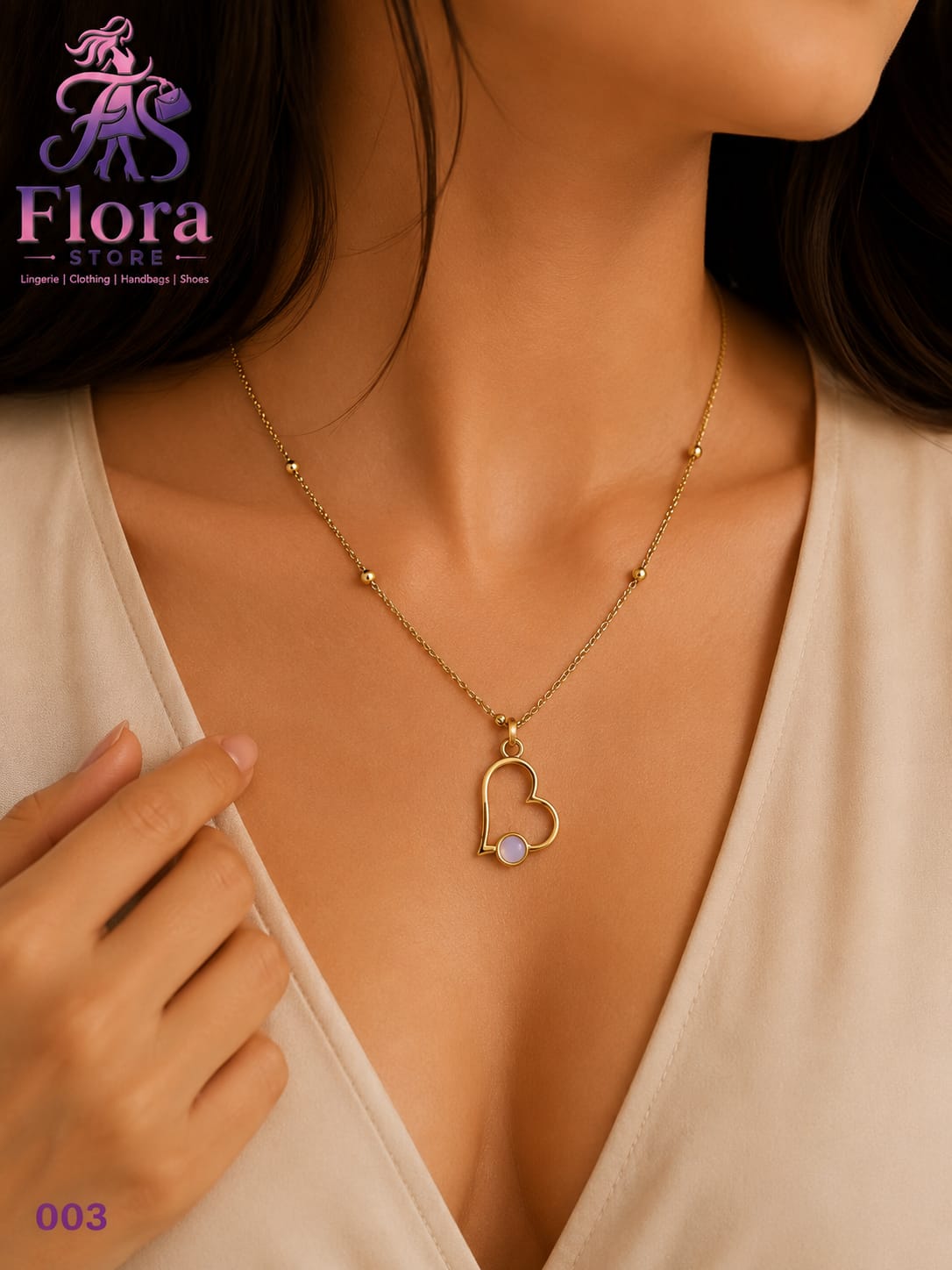 WhatsApp Image 2026-07-28 at 7.27.03 PM سلسلة قلب اللؤلؤ – Pearl Heart Necklace - الصورة 1