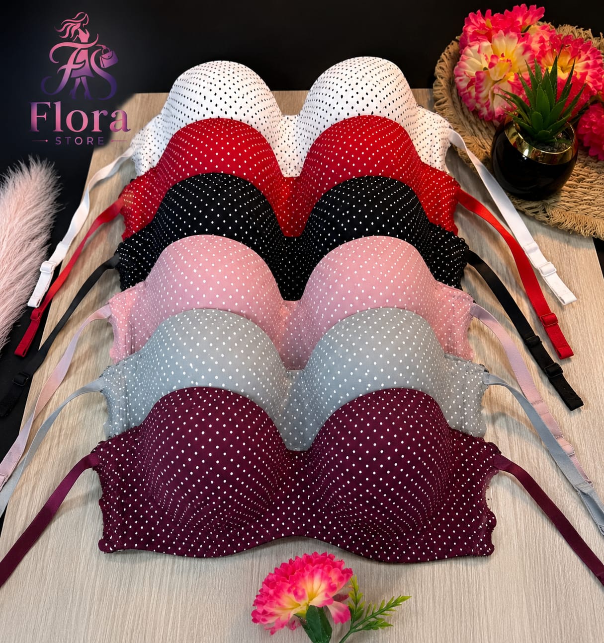 WhatsApp Image 2026-07-30 at 12.16.42 AM برا بولكا دوت لوكس - Polka Dot Luxe Bra - الصورة 1