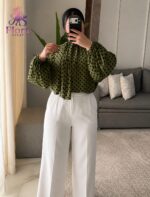 ⁦بلوزة بولكا إليجانس – Polka Elegance Blouse⁩ - الصورة ⁦5⁩
